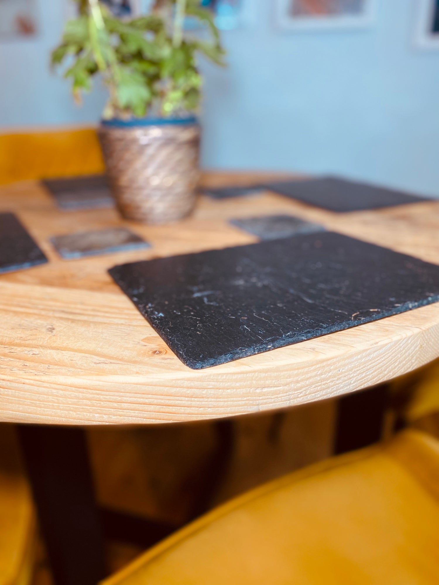 Wooden Round Dining Table with Base - ‘The Ashton’