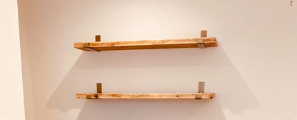 GOLD BRACKETS Scaffold Shelves with – (30cm Deep) - The Clovelly 2.0